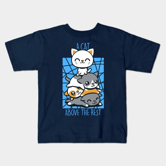 A cat above the rest Kids T-Shirt by Originals by Boggs Nicolas